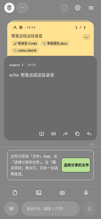 快捷指令打开网页后的「选择分享的文件」按钮，Chromium 模拟手机截图